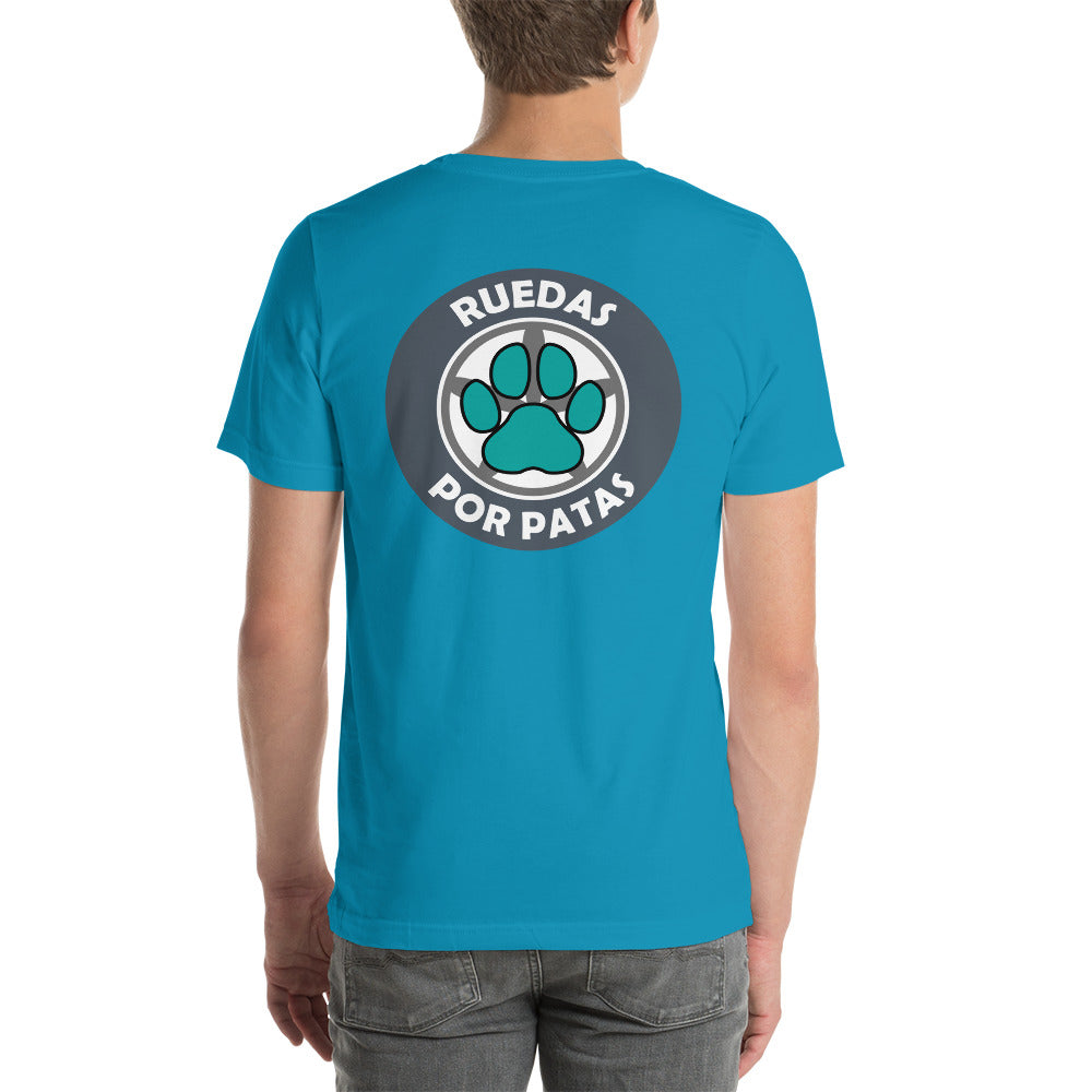 Camiseta Ruedas por Patas logo pequeño